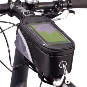Τσαντάκι ποδηλάτου BIKE-0007, με θήκη κινητού 6.2", μαύρο | Gadgets - Αξεσουάρ | elabstore.gr