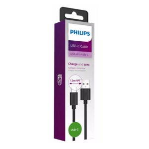 PHILIPS καλώδιο USB σε USB Type-C DLC3104A-00, 1.2m, μαύρο | eLabstore.gr PHILIPS καλώδιο USB σε USB Type-C DLC3104A-00, 1.2m, μαύρο | Αξεσουάρ κινητών | elabstore.gr