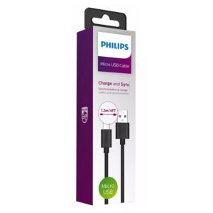 PHILIPS καλώδιο USB σε Micro USB DLC3104U-00, 1.2m, μαύρο | eLabstore.gr PHILIPS καλώδιο USB σε Micro USB DLC3104U-00, 1.2m, μαύρο | Αξεσουάρ κινητών | elabstore.gr