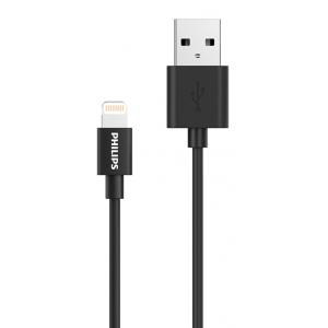 PHILIPS καλώδιο USB σε Lightning DLC3104V-00, 1.2m, μαύρο | Αξεσουάρ κινητών | elabstore.gr