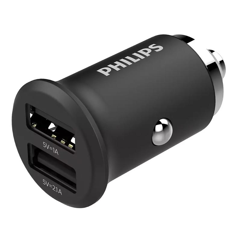 PHILIPS φορτιστής αυτοκινήτου DLP2520-00, 2x USB, 3.1A 15.5W, μαύρος | eLabstore.gr PHILIPS φορτιστής αυτοκινήτου DLP2520-00, 2x USB, 3.1A 15.5W, μαύρος | Αξεσουάρ κινητών | elabstore.gr