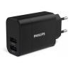 PHILIPS φορτιστής τοίχου DLP2620-12, 2x USB, 17W, μαύρος | eLabstore.gr PHILIPS φορτιστής τοίχου DLP2620-12, 2x USB, 17W, μαύρος | Αξεσουάρ κινητών | elabstore.gr