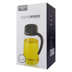ECOCO γυάλινο δοχείο λαδιού-ξιδιού E1809, 600ml, γκρι | Οικιακές & Προσωπικές Συσκευές | elabstore.gr
