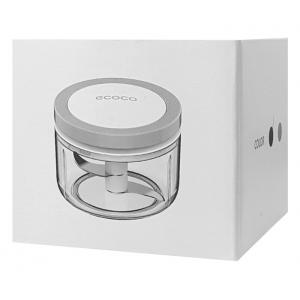 ECOCO Χειροκίνητος πολυκόφτης E1920, 550ml, 3 λεπίδες, γκρι | Οικιακές & Προσωπικές Συσκευές | elabstore.gr