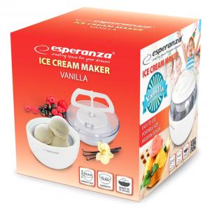 ESPERANZA παγωτομηχανή Vanilla EKI001, 0.6L, λευκή | Οικιακές & Προσωπικές Συσκευές | elabstore.gr