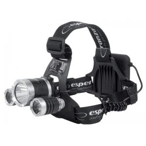 ESPERANZA φακός κεφαλής Cree T6 + 2x XPE Cepheus EOT026, 200LM, μαύρος | Φωτισμός | elabstore.gr