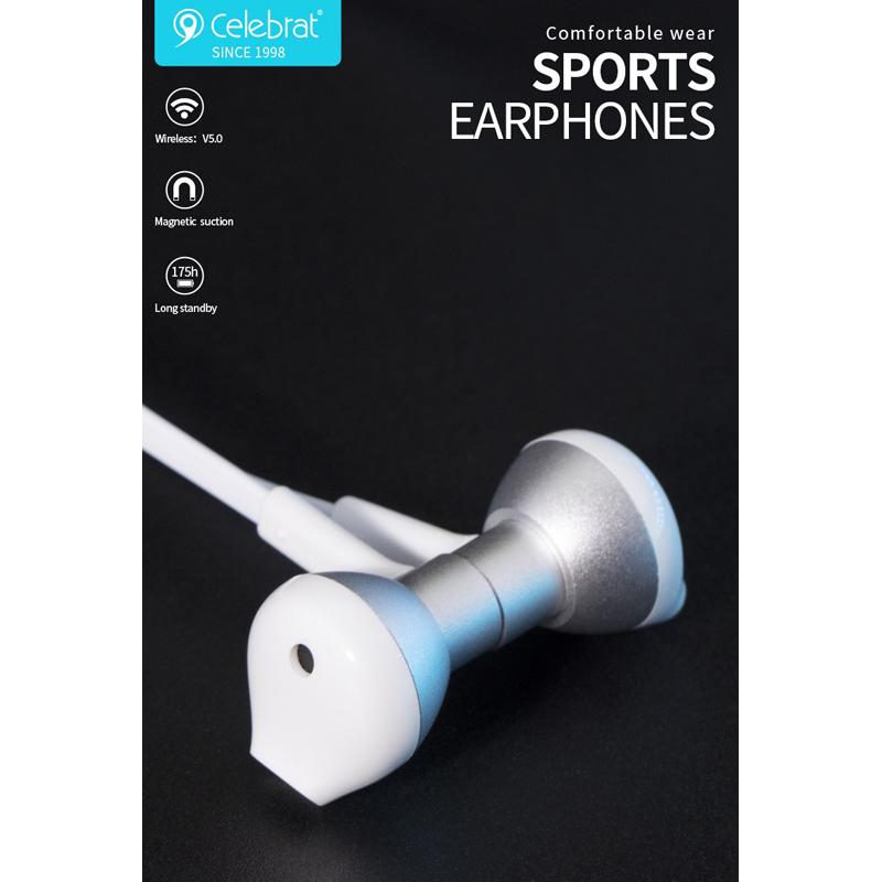 CELEBRAT earphones με μικρόφωνο FLY-5, magnetic, bluetooth, 70mAh, μαύρα | eLabstore.gr CELEBRAT earphones με μικρόφωνο FLY-5, magnetic, bluetooth, 70mAh, μαύρα | Αξεσουάρ κινητών | elabstore.gr