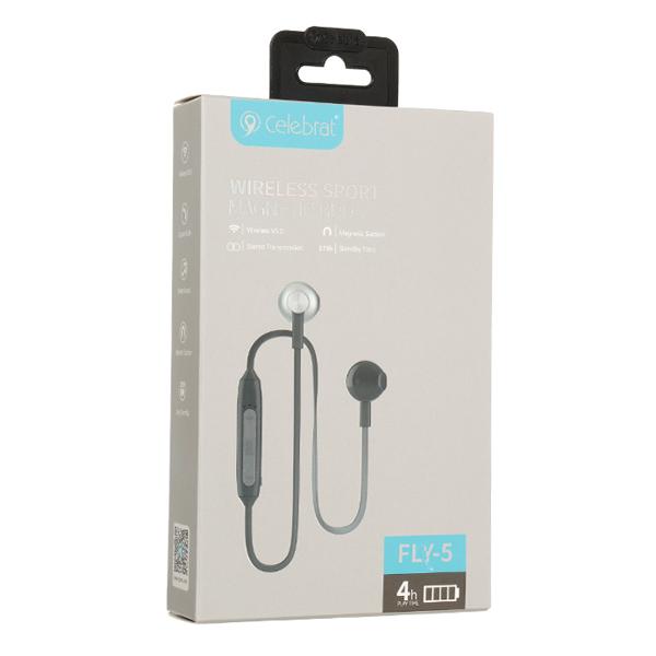 CELEBRAT earphones με μικρόφωνο FLY-5, magnetic, bluetooth, 70mAh, μαύρα | eLabstore.gr CELEBRAT earphones με μικρόφωνο FLY-5, magnetic, bluetooth, 70mAh, μαύρα | Αξεσουάρ κινητών | elabstore.gr
