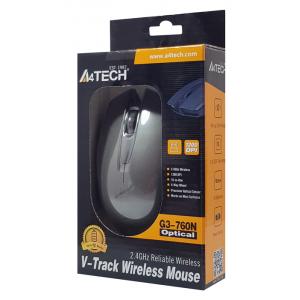 A4TECH ασύρματο ποντίκι G3-760N, 1200DPI, 3 πλήκτρα, μαύρο | Συνοδευτικά PC | elabstore.gr