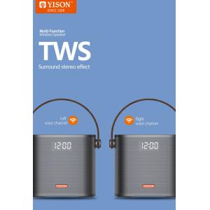 YISON φορητό ηχείο Hanker H5, 10W, Bluetooth 5.0, 4000mAh, γκρι | Εικόνα & Ήχος | elabstore.gr