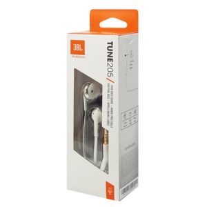 JBL earphones JBL-T205-CRM, 12.5mm, 3.5mm,  ασημί | Αξεσουάρ κινητών | elabstore.gr