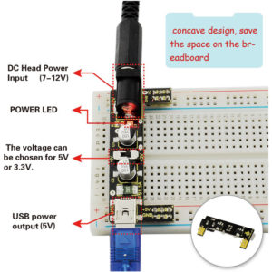 KEYESTUDIO Power+830-Hole Solderless breadboard KS0312, 65x Jumper Wires | Gadgets - Αξεσουάρ | elabstore.gr