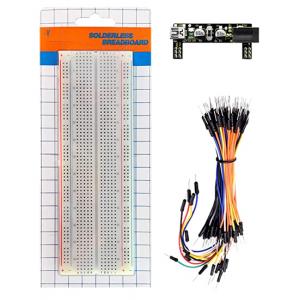 KEYESTUDIO Power+830-Hole Solderless breadboard KS0312, 65x Jumper Wires | Gadgets - Αξεσουάρ | elabstore.gr