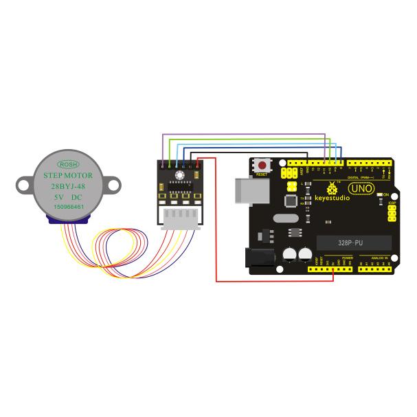 KEYESTUDIO stepper motor drive board και stepper motor KS0327, 5V, 3τμχ | eLabstore.gr KEYESTUDIO stepper motor drive board και stepper motor KS0327, 5V, 3τμχ | Gadgets - Αξεσουάρ | elabstore.gr