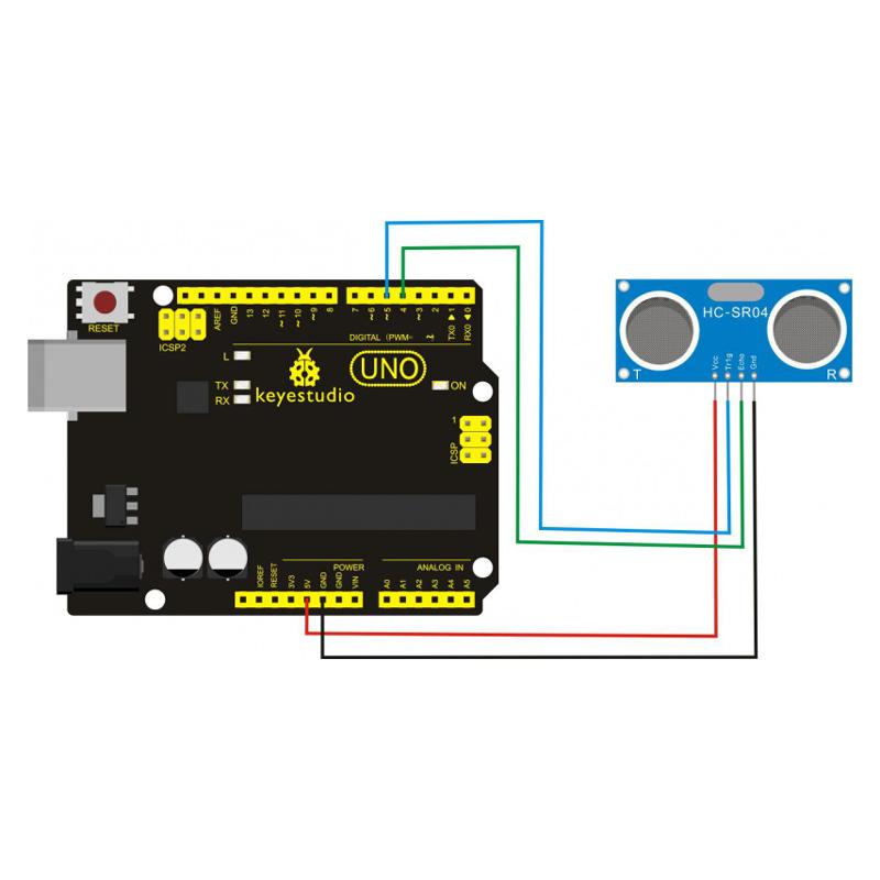 KEYESTUDIO HR-SR04 ultrasonic module KS0328, μπλε, 3τμχ | eLabstore.gr KEYESTUDIO HR-SR04 ultrasonic module KS0328, μπλε, 3τμχ | Gadgets - Αξεσουάρ | elabstore.gr