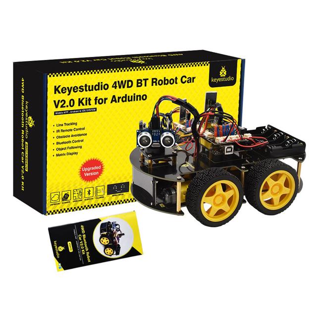 KEYESTUDIO 4WD BT robot car V2.0 kit KS0470, για Arduino | eLabstore.gr KEYESTUDIO 4WD BT robot car V2.0 kit KS0470, για Arduino - Image 6