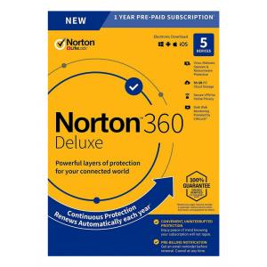 NORTON Antivirus 360 Deluxe ESD, 5 συσκευές, 50GB cloud, 1 έτος | Software | elabstore.gr