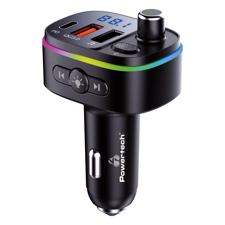 POWERTECH FM Transmitter PT-958 με οθόνη, RGB, QC3.0, Bluetooth, μαύρος | eLabstore.gr POWERTECH FM Transmitter PT-958 με οθόνη, RGB, QC3.0, Bluetooth, μαύρος | Gadgets - Αξεσουάρ | elabstore.gr