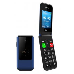 POWERTECH Κινητό Τηλέφωνο Sentry Dual II, 2 οθόνες, SOS Call, μπλε | Mobile Συσκευές | elabstore.gr