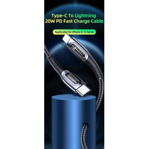 USAMS Καλώδιο Type-C σε Lightning SJ496USB01, 20W, 1.2m, μαύρο | eLabstore.gr USAMS Καλώδιο Type-C σε Lightning SJ496USB01, 20W, 1.2m, μαύρο | Αξεσουάρ κινητών | elabstore.gr