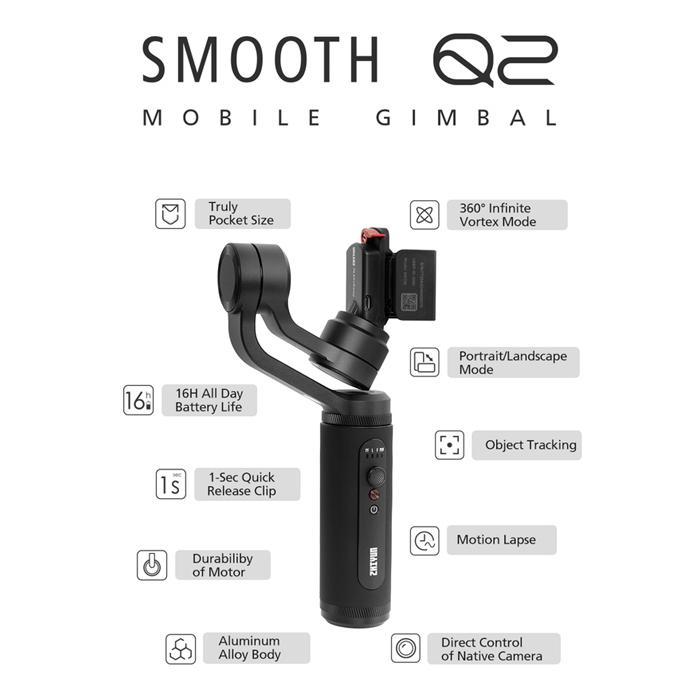 ZHIYUN gimbal κινητών τηλεφώνων SMOOTH-Q2, 3-Axis | eLabstore.gr ZHIYUN gimbal κινητών τηλεφώνων SMOOTH-Q2, 3-Axis | Αξεσουάρ κινητών | elabstore.gr