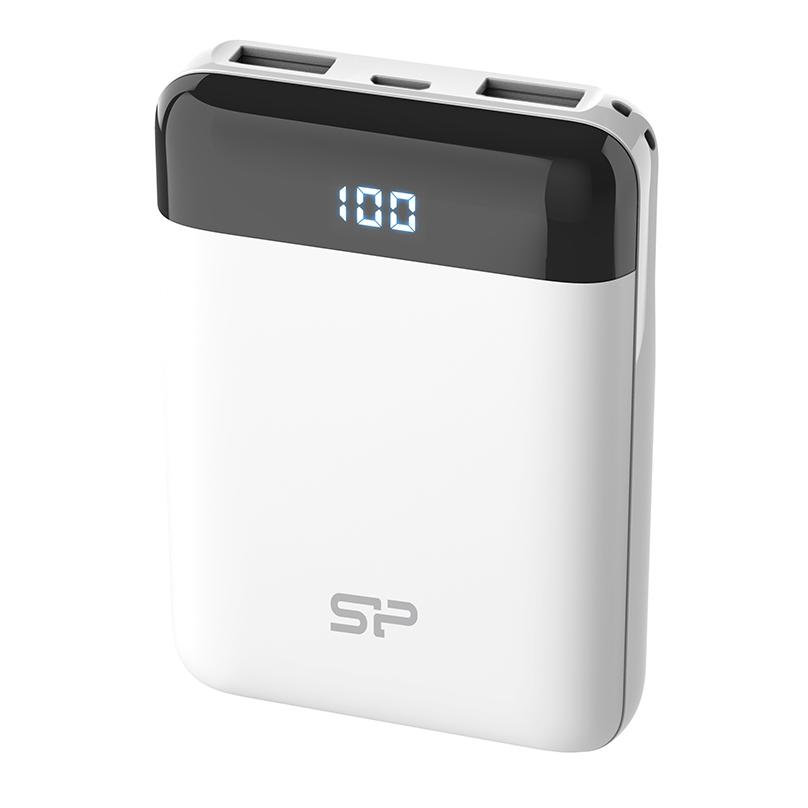 SILICON POWER Power bank GP25, 10000mAh, 2x output, 2.1A, λευκό | eLabstore.gr SILICON POWER Power bank GP25, 10000mAh, 2x output, 2.1A, λευκό | Αξεσουάρ κινητών | elabstore.gr