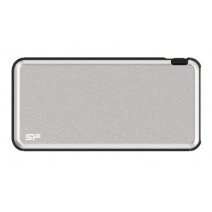 SILICON POWER Power bank GP27, 10000mAh, 2x output, 2.1A, ασημί | Αξεσουάρ κινητών | elabstore.gr