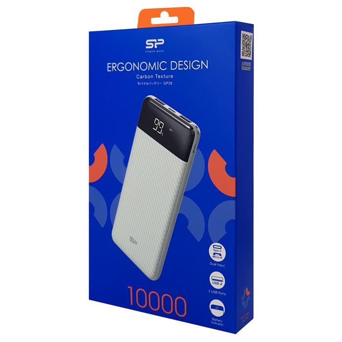 SILICON POWER Power bank GP28, 10000mAh, 2x output, 2.1A, λευκό | eLabstore.gr SILICON POWER Power bank GP28, 10000mAh, 2x output, 2.1A, λευκό | Αξεσουάρ κινητών | elabstore.gr