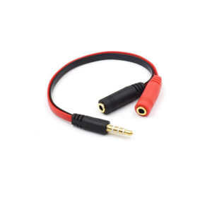Headset Adapter 3.5mm 4-pin Stereo Splitter Audio (M) to Mic & Headset Jack (F) | Περιφερειακά | elabstore.gr