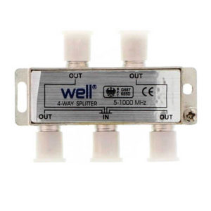 Διακλαδωτής 1 Προς 4 CATV 4 (1.000hz) SPLT-FC/4-WL | Συστήματα Λήψης | elabstore.gr