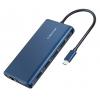 CABLETIME USB Type-C hub 12 σε 1 C160, 1000Mbps, 4K, 100W, μπλε | eLabstore.gr CABLETIME USB Type-C hub 12 σε 1 C160, 1000Mbps, 4K, 100W, μπλε | Συνοδευτικά PC | elabstore.gr