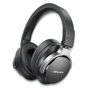 AWEI headphones A710BL, wireless & wired, BT 5.0, μαύρα | Αξεσουάρ κινητών | elabstore.gr