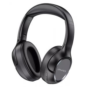 AWEI headphones A770BL, wireless & wired, BT 5.0, μαύρα | Αξεσουάρ κινητών | elabstore.gr