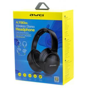 AWEI headphones A780BL, wireless & wired, BT 5.0, μαύρα | Αξεσουάρ κινητών | elabstore.gr