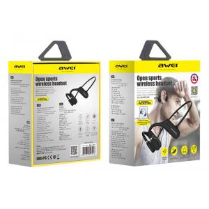 AWEI earphones με μικρόφωνο A889BL, bluetooth, 120mAh, μαύρα | Αξεσουάρ κινητών | elabstore.gr