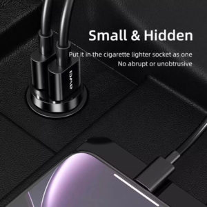 AWEI φορτιστής αυτοκινήτου C-826, 2x USB, 12W, μαύρος | Αξεσουάρ κινητών | elabstore.gr
