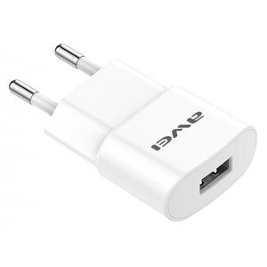 AWEI φορτιστής τοίχου με καλώδιο C-831, USB, 2.1A, λευκός | Αξεσουάρ κινητών | elabstore.gr