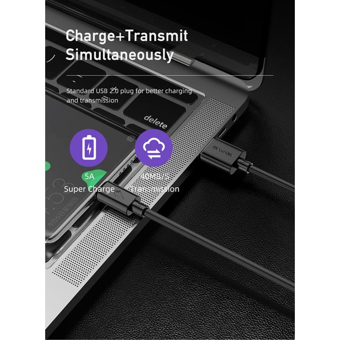AWEI καλώδιο USB σε Type-C CL-110T, 5A, 1m, μαύρο | eLabstore.gr AWEI καλώδιο USB σε Type-C CL-110T, 5A, 1m, μαύρο | Αξεσουάρ κινητών | elabstore.gr