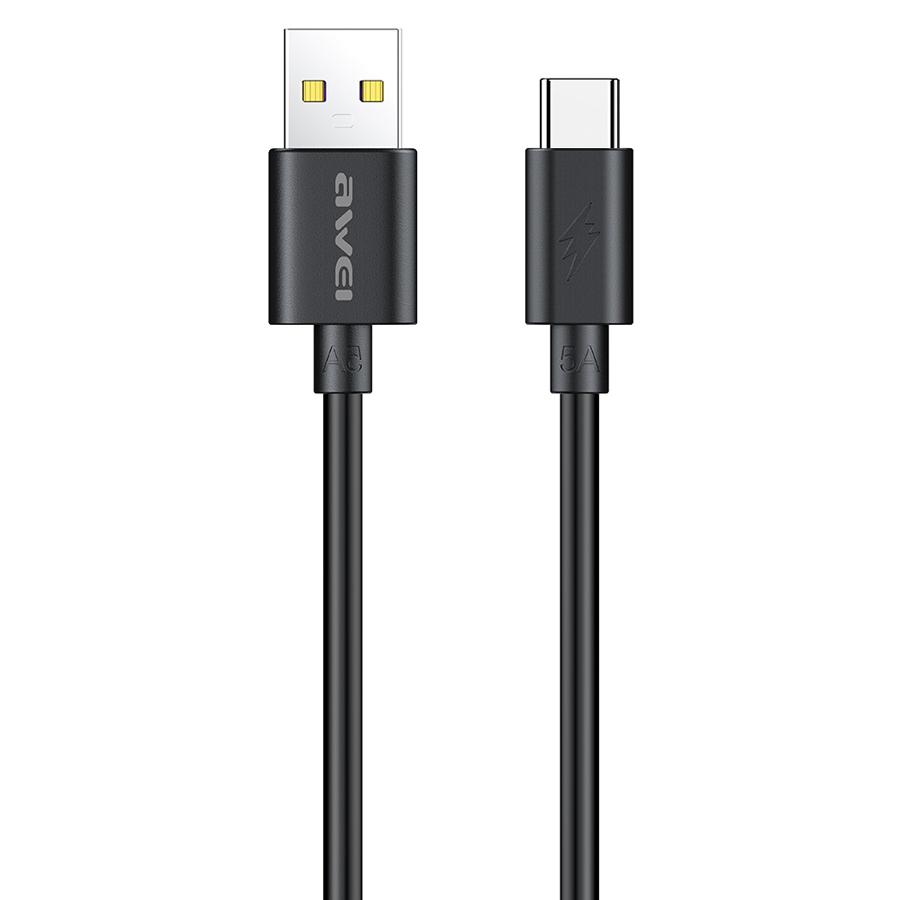 AWEI καλώδιο USB σε Type-C CL-110T, 5A, 1m, μαύρο | eLabstore.gr AWEI καλώδιο USB σε Type-C CL-110T, 5A, 1m, μαύρο | Αξεσουάρ κινητών | elabstore.gr