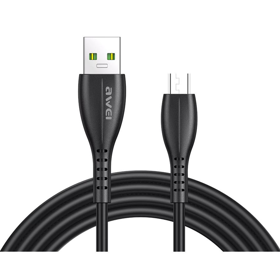 AWEI καλώδιο USB σε Micro USB CL-115M, 2.4A, 1m, μαύρο | eLabstore.gr AWEI καλώδιο USB σε Micro USB CL-115M, 2.4A, 1m, μαύρο | Αξεσουάρ κινητών | elabstore.gr