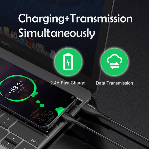 AWEI καλώδιο USB σε Type-C CL-115T, 2.4A, 1m, μαύρο | eLabstore.gr AWEI καλώδιο USB σε Type-C CL-115T, 2.4A, 1m, μαύρο | Αξεσουάρ κινητών | elabstore.gr
