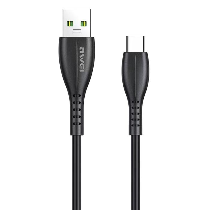 AWEI καλώδιο USB σε Type-C CL-115T, 2.4A, 1m, μαύρο | eLabstore.gr AWEI καλώδιο USB σε Type-C CL-115T, 2.4A, 1m, μαύρο | Αξεσουάρ κινητών | elabstore.gr