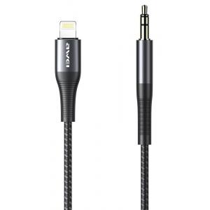 AWEI καλώδιο USB Type-C σε 3.5mm CL-116L, 1m, μαύρο | Αξεσουάρ κινητών | elabstore.gr