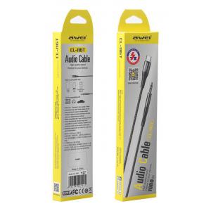 AWEI καλώδιο USB Type-C σε 3.5mm CL-116T, AUX, 1m, μαύρο | Αξεσουάρ κινητών | elabstore.gr