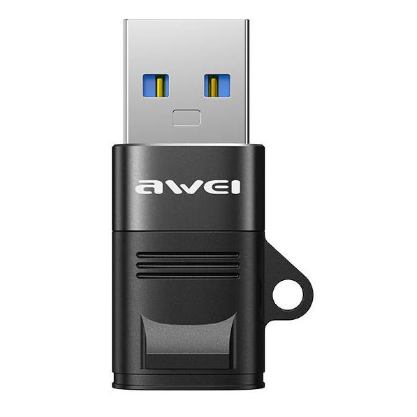 AWEI αντάπτορας USB 3.0 σε USB Type-C CL-13R, μαύρος | eLabstore.gr AWEI αντάπτορας USB 3.0 σε USB Type-C CL-13R, μαύρος | Αξεσουάρ κινητών | elabstore.gr