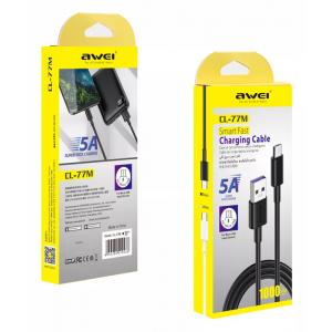AWEI καλώδιο USB σε Micro USB CL-77M, 5A, 1m, μαύρο | eLabstore.gr AWEI καλώδιο USB σε Micro USB CL-77M, 5A, 1m, μαύρο | Αξεσουάρ κινητών | elabstore.gr