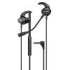 AWEI earphones με μικρόφωνο ES-180I, 3.5mm, 1.2m, μαύρα | Αξεσουάρ κινητών | elabstore.gr