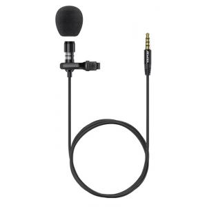AWEI καλώδιο 3.5mm με ενσωματωμένο clip-on μικρόφωνο AW-MK1, 3m, μαύρο | Αξεσουάρ κινητών | elabstore.gr