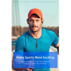 AWEI earphones με μικρόφωνο PC-1, 3.5mm, 1.2m, μαύρα | Αξεσουάρ κινητών | elabstore.gr