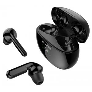 AWEI earphones με θήκη φόρτισης T15P, True Wireless, μαύρα | Αξεσουάρ κινητών | elabstore.gr